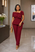 Long Double Breasted Blazer Pants and Inner