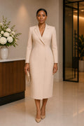 Belted Shirt Maxi Dress