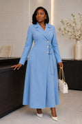 Double Breasted Blazer Straight Skirt