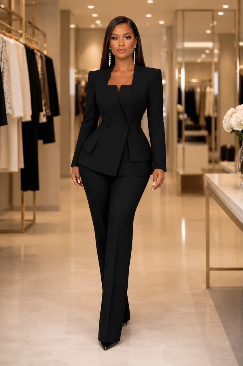 Classic Blazer Suit - Black