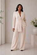 Cream Blazer Suit - view 2