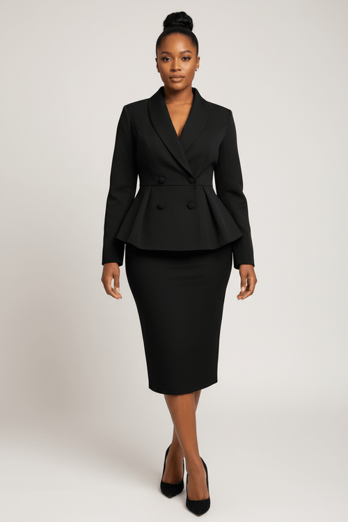 Classy Top and Tailored Skirt Co-ord