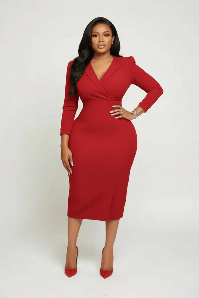 Rev Office Dress - Black