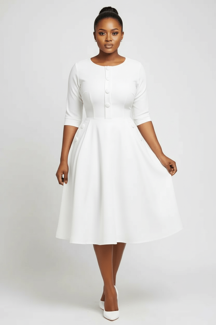 Rose Office Dress - view 3