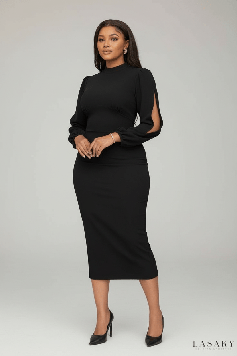 Ose Office Dress - Black