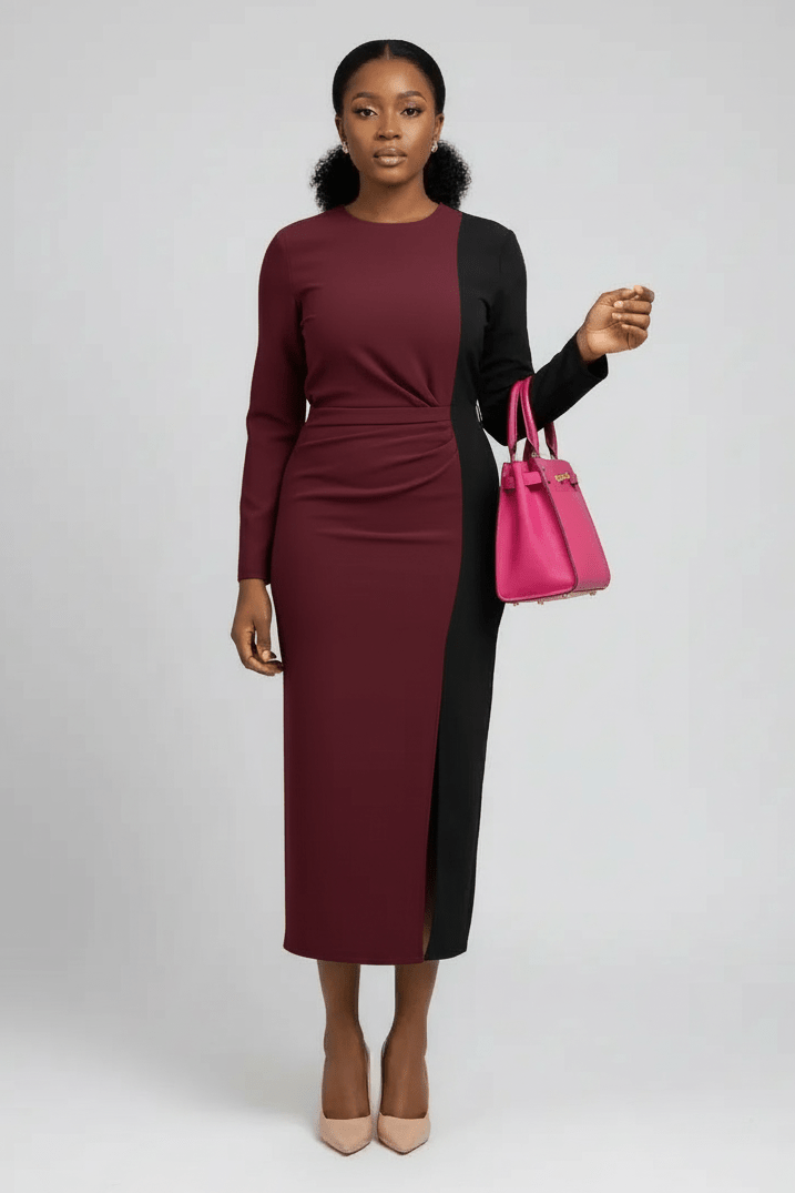 Mia Office Dress - Green