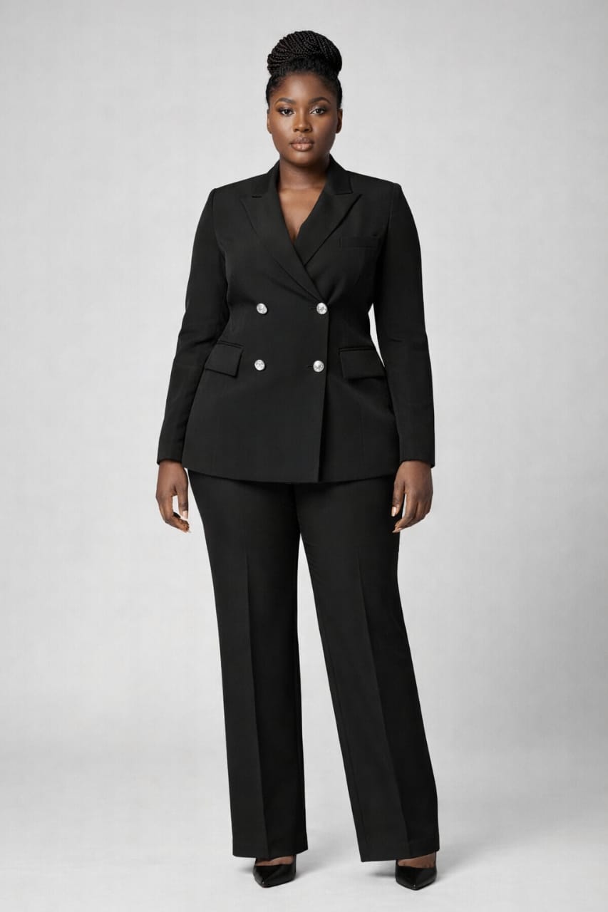 Caramel Tailored Blazer & Trouser Set - view 3