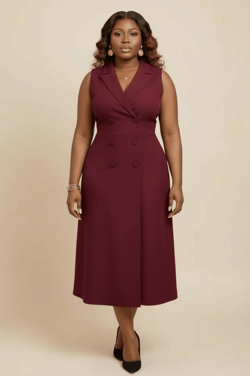 Armless Office Dress - view 2