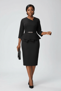 Formal Office Dress - Black