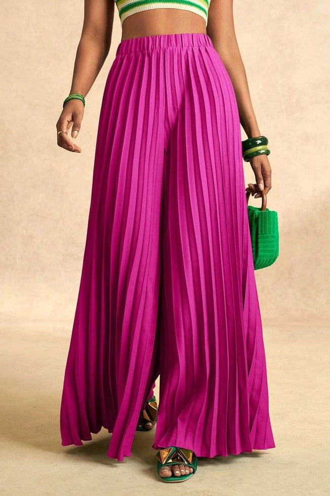 Pleated Pants - Blue
