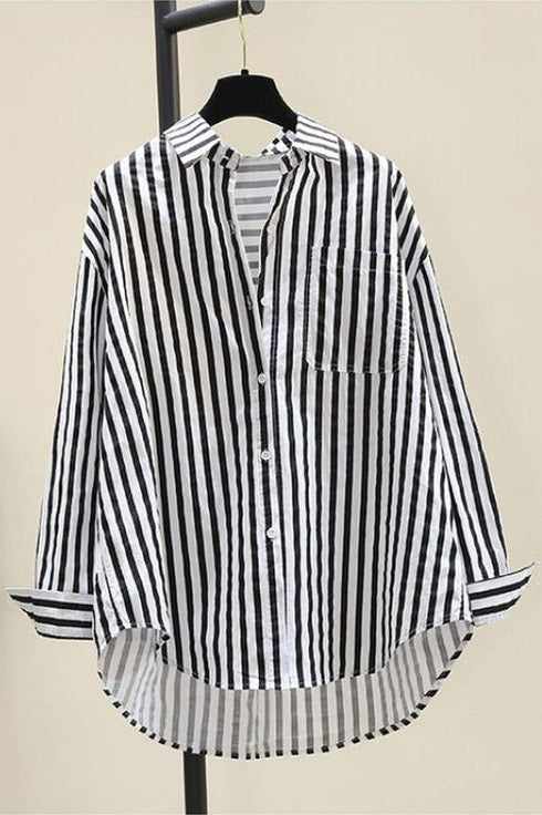 Stripped Tailored Top - view 3