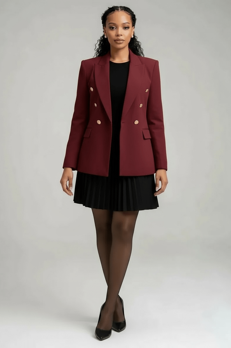 Blazer with Inner Dress set - Blue