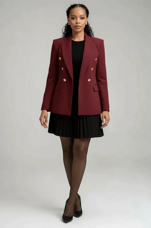 Blazer with Inner Dress set - Blue