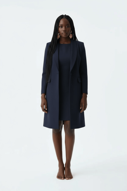 Blazer and Dress Set - Black