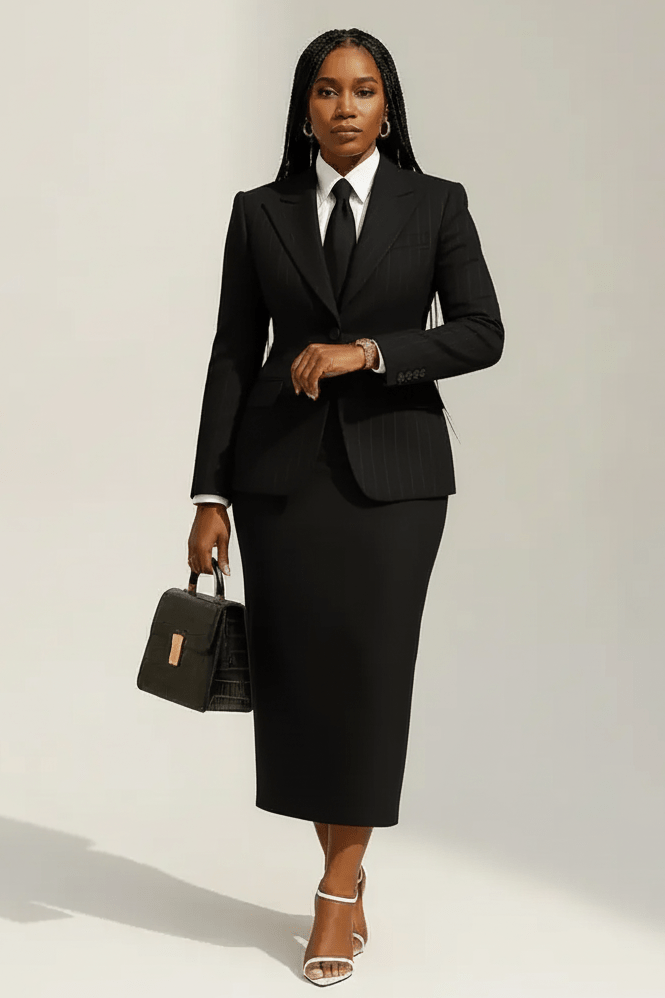 Top and Tailored Skirt Co-ord with shirt
