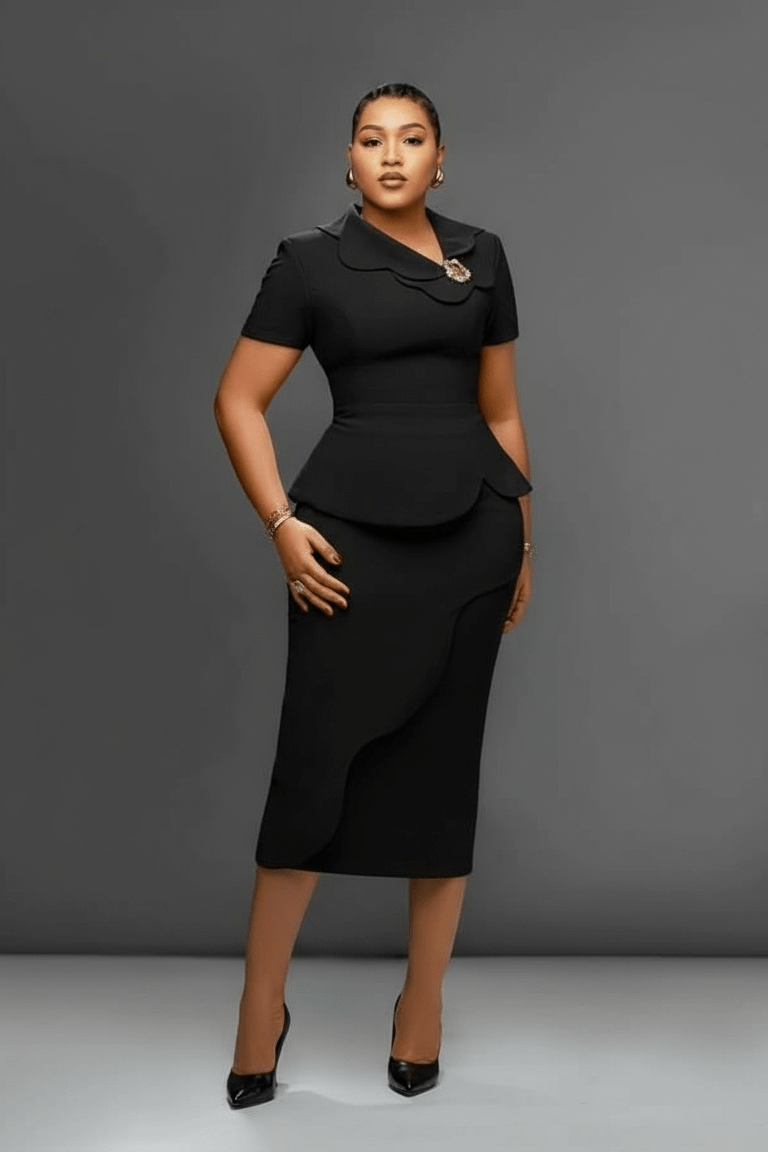 Formal Top and Tailored Skirt Co-ord