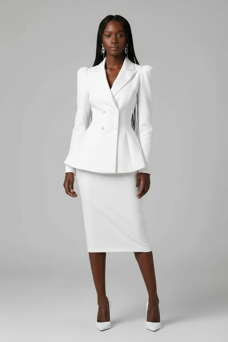 Designer Top and Tailored Skirt Co-ord - view 3
