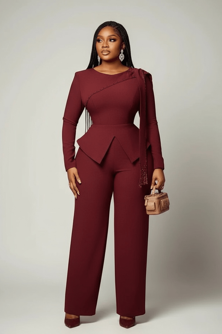 Signature Tailored Top and Pant Set - view 2