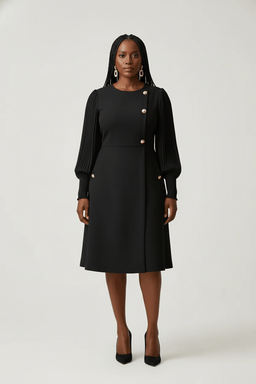Classic Office Dress - Black