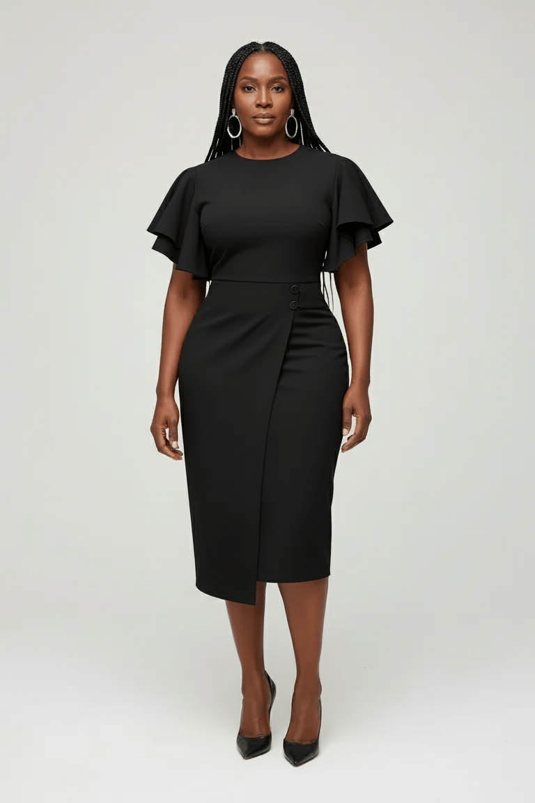 Ebi Office Dress - Black