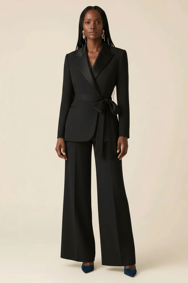 Bow Tailored Blazer & Trouser Set - view 3