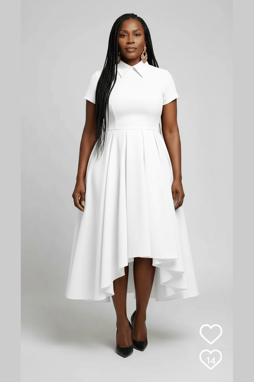 Maxi Office Dress - Blue