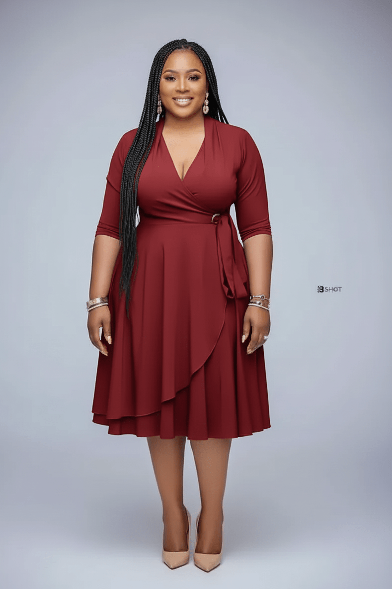 Wrap Office Dress - view 2