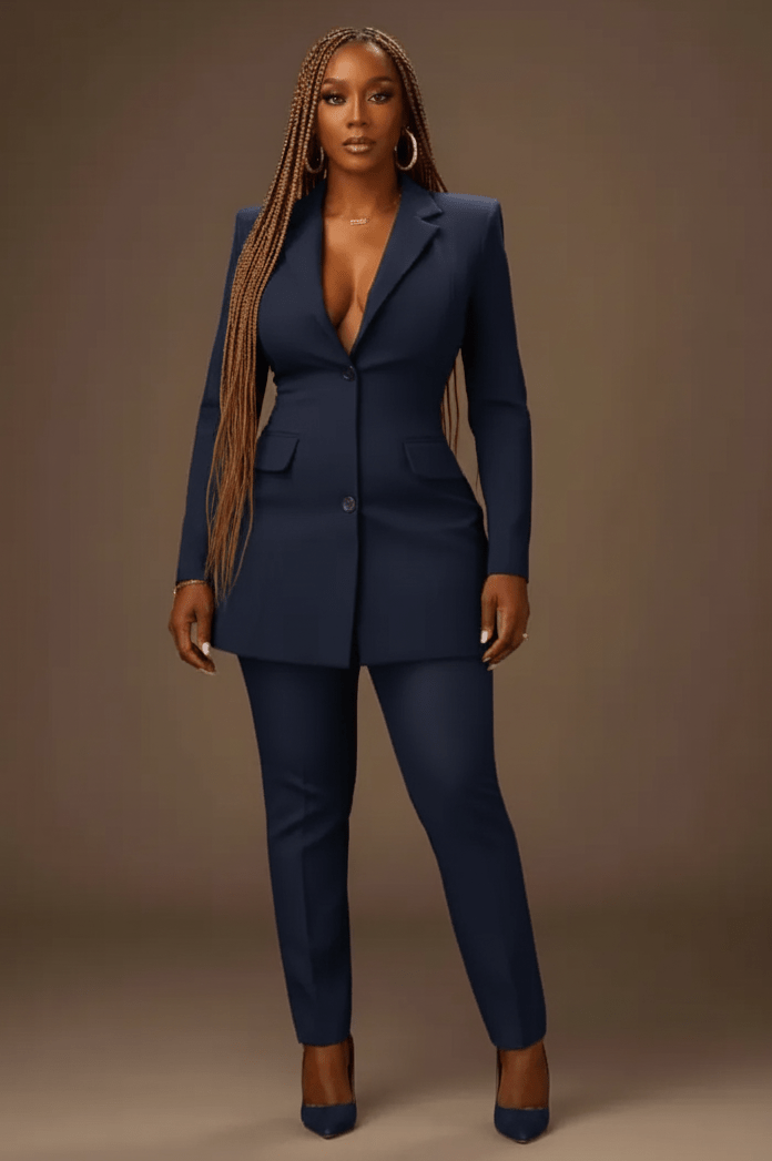 Fitted Tailored Blazer & Trouser Set