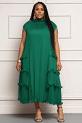 Designer Office Dress - Blue