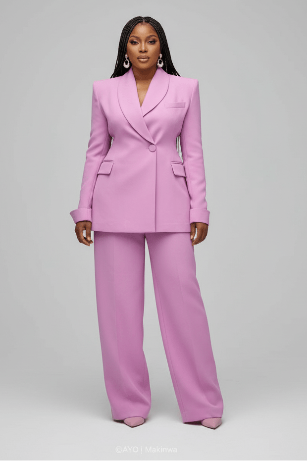 Wide Design Tailored Blazer & Trouser Set