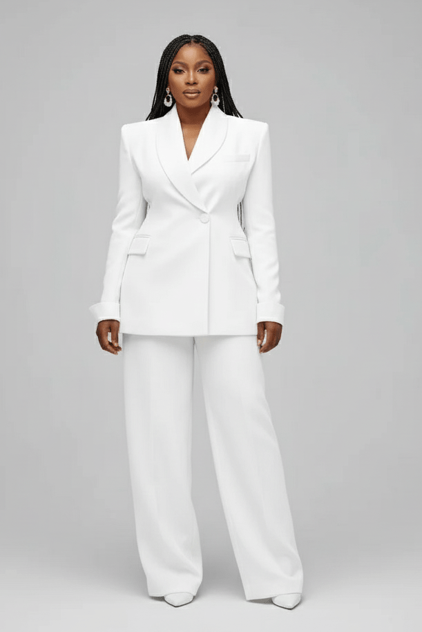 Wide Design Tailored Blazer & Trouser Set - view 2