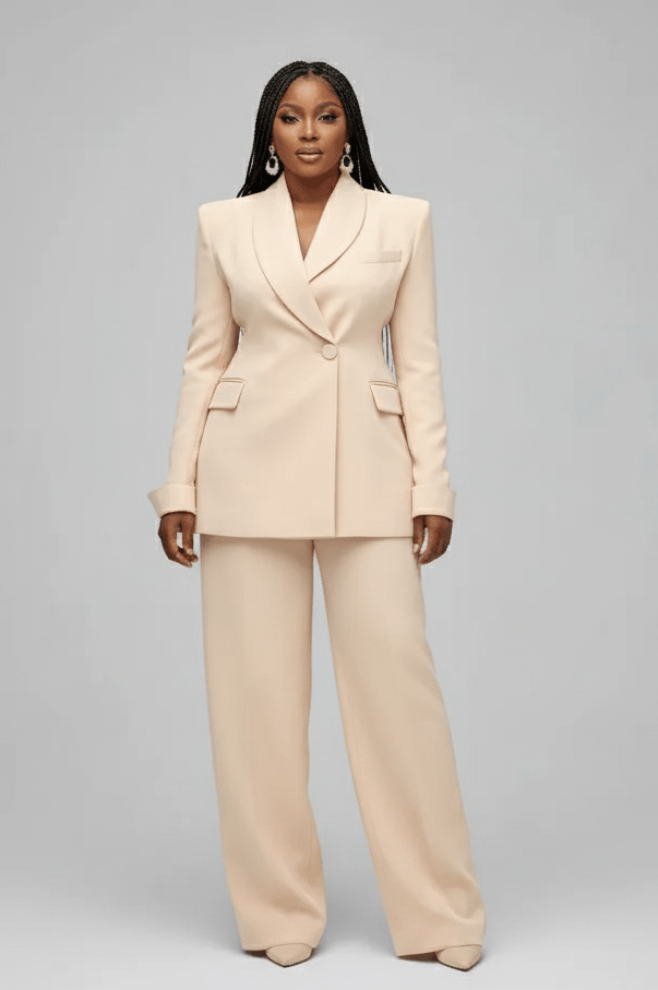Wide Design Tailored Blazer & Trouser Set - view 3