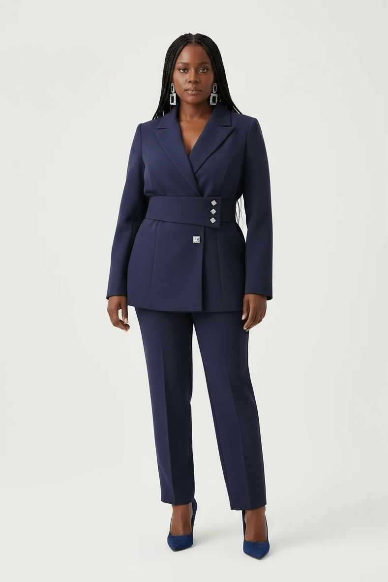 Tweed Tailored Blazer & Trouser Set - view 2