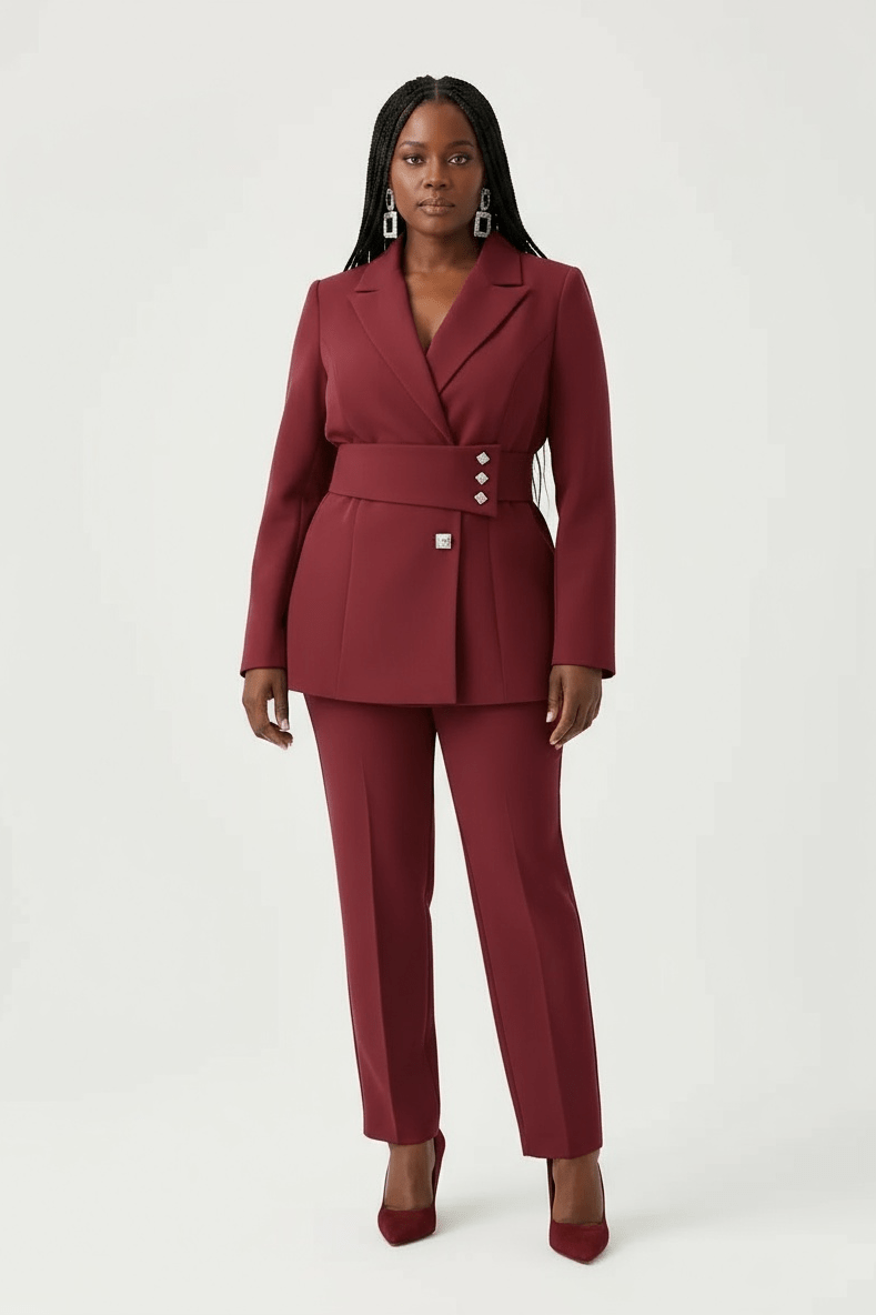 Tweed Tailored Blazer & Trouser Set - view 3