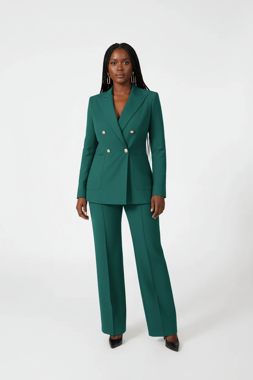 Stylish Tailored Blazer & Trouser Set - view 2