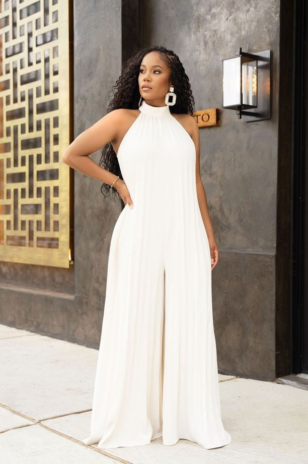 Chinonso Wide-Leg Tailored Jumpsuit