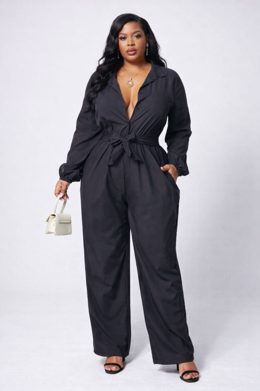 Ezine Wide-Leg Tailored Jumpsuit