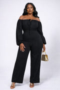 Onyinye Wide-Leg Tailored Jumpsuit
