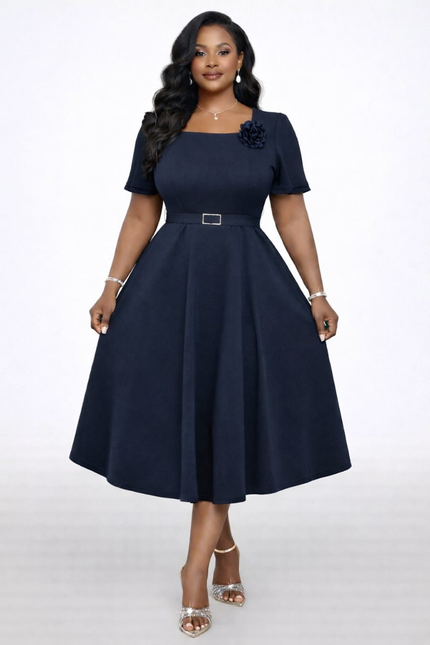 Scarlet Office Dress - Black