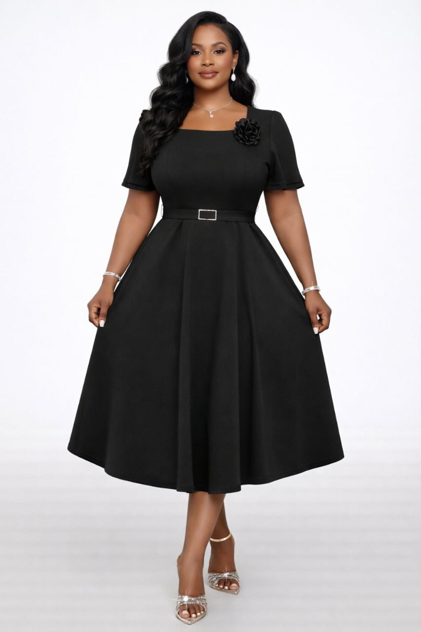 Scarlet Office Dress - view 2