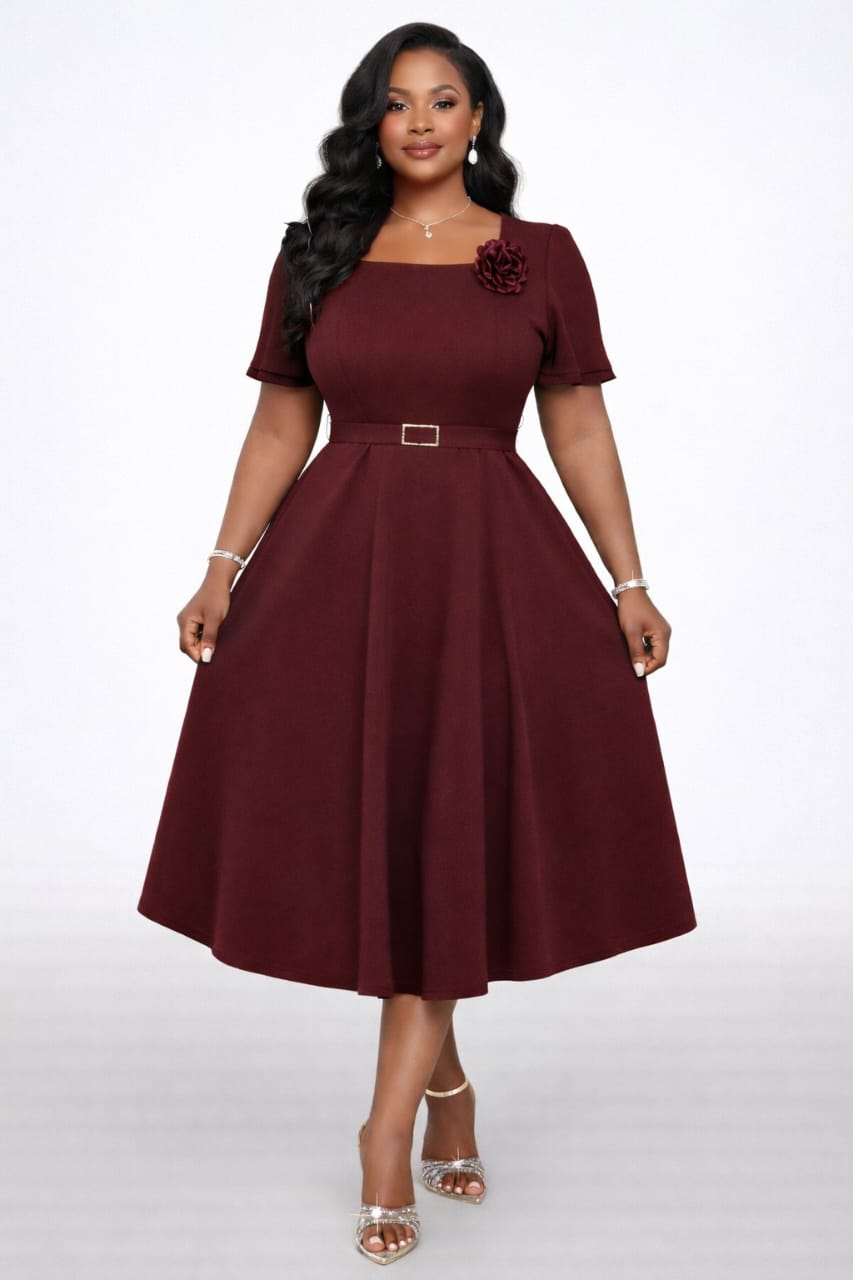 Scarlet Office Dress - view 3