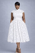 Val Lace Dress - Red