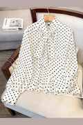 Polcadot Tailored Top