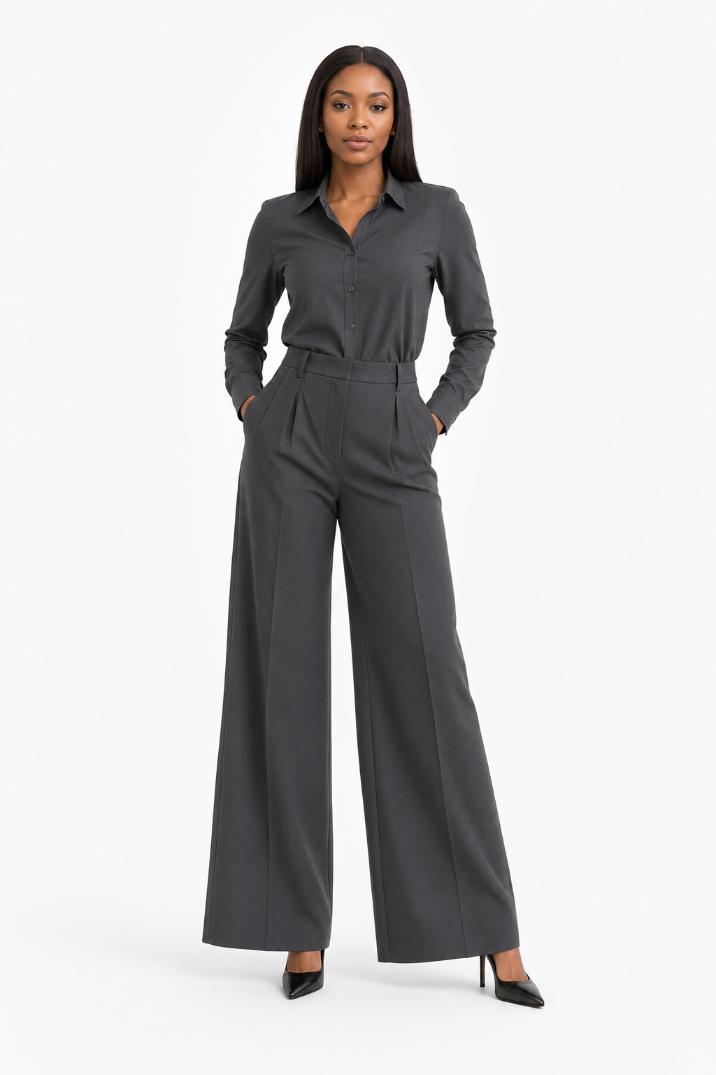 Wide-Leg Palazzo & Blouse Set - view 4