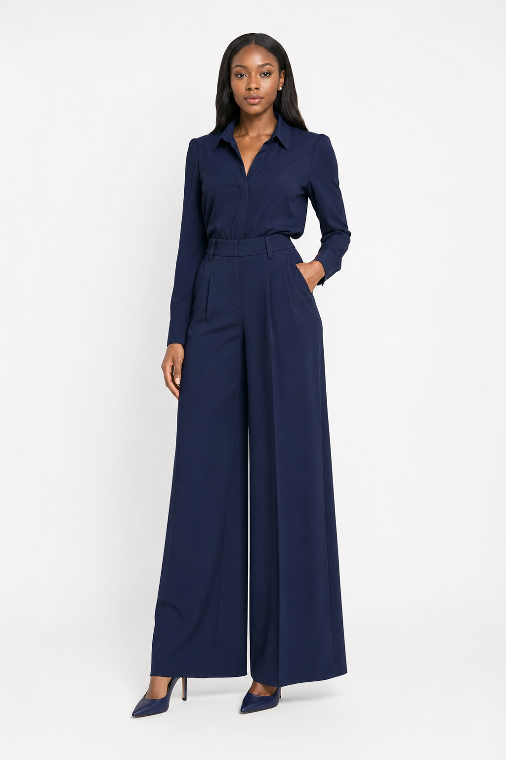 Wide-Leg Palazzo & Blouse Set - view 2